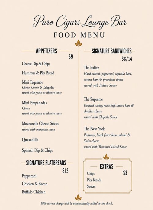 Food Menu